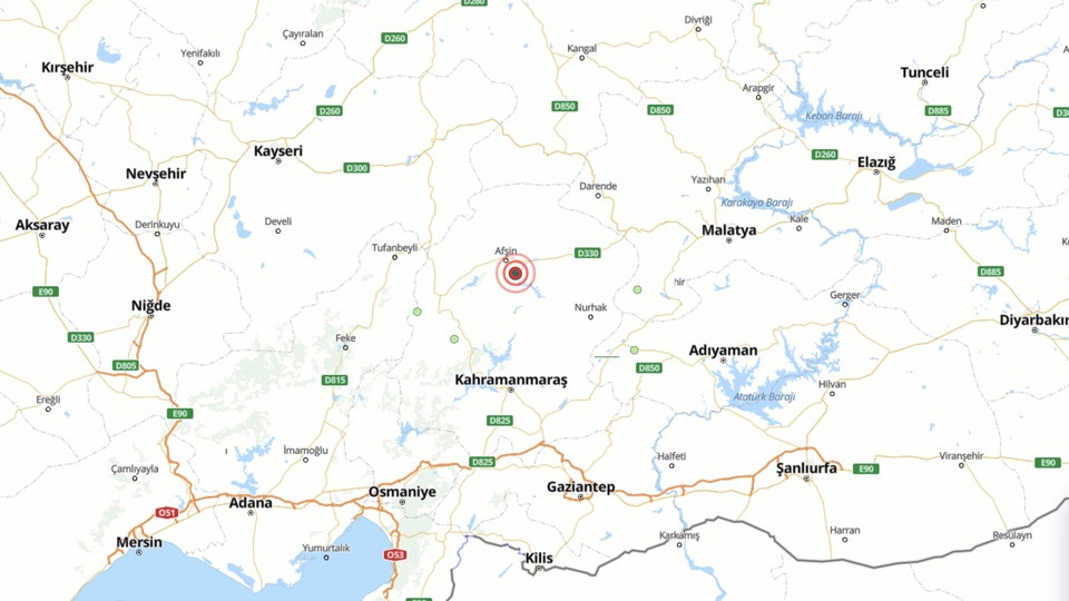 Kahramanmaraş'ta 4.7 büyüklüğünde deprem