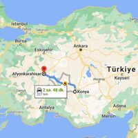 Afyon Konya arası kaç km?