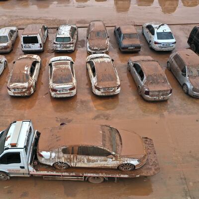 170 araç çamur içinde!