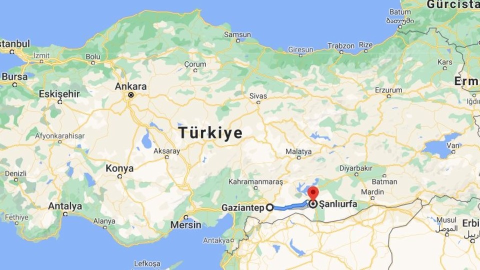 Gaziantep Şanlıurfa arası kaç km?