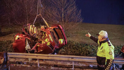 TEM Otoyolu'nda kaza: 3 yaralı