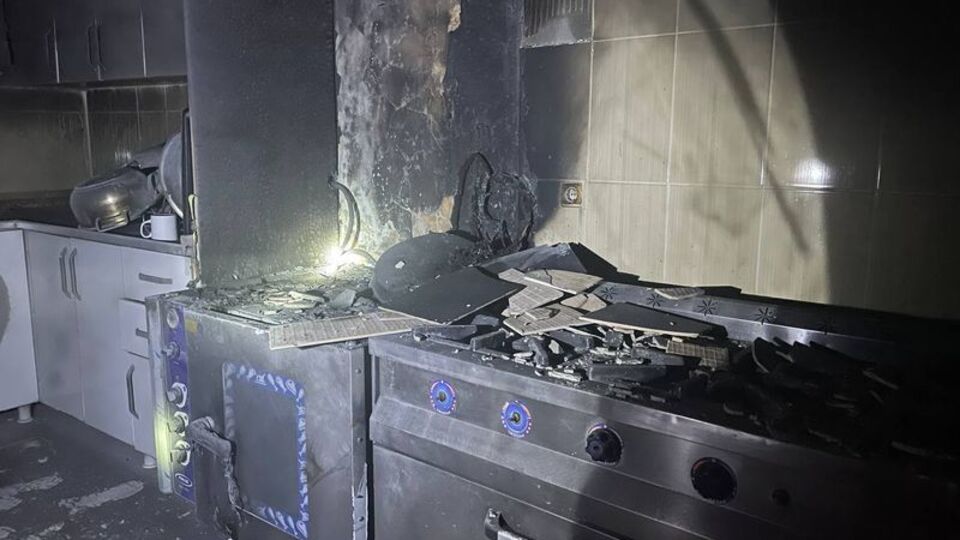 Kadın sığınma evindeki yangın söndürüldü