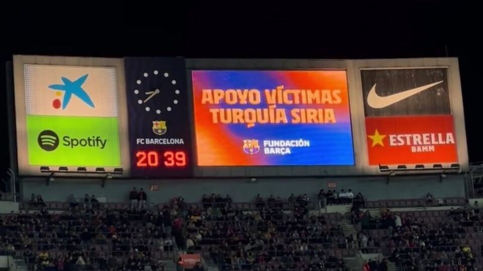 El Clasico'dan Türkiye'ye destek!