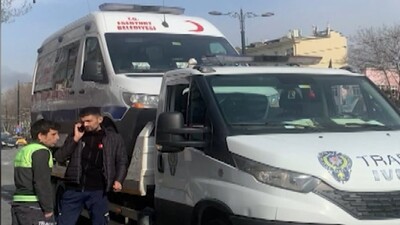 Ambulans hasta nakli sırasında haczedildi