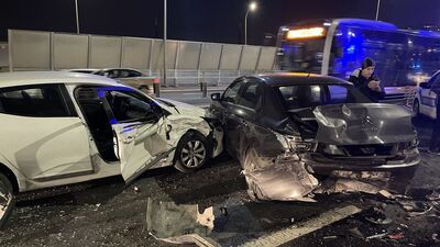 Haliç Köprüsü'nde trafik kazası: 4 yaralı