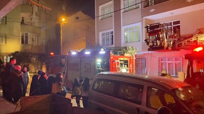 Dört katlı binada çıkan yangın söndürüldü