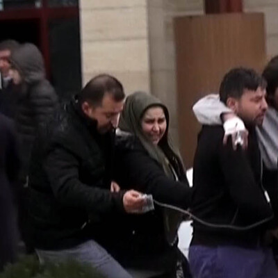 İkinci büyük depremde hastanedeki panik kamerada!