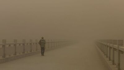 Çin'de 'kum fırtınası' uyarısı