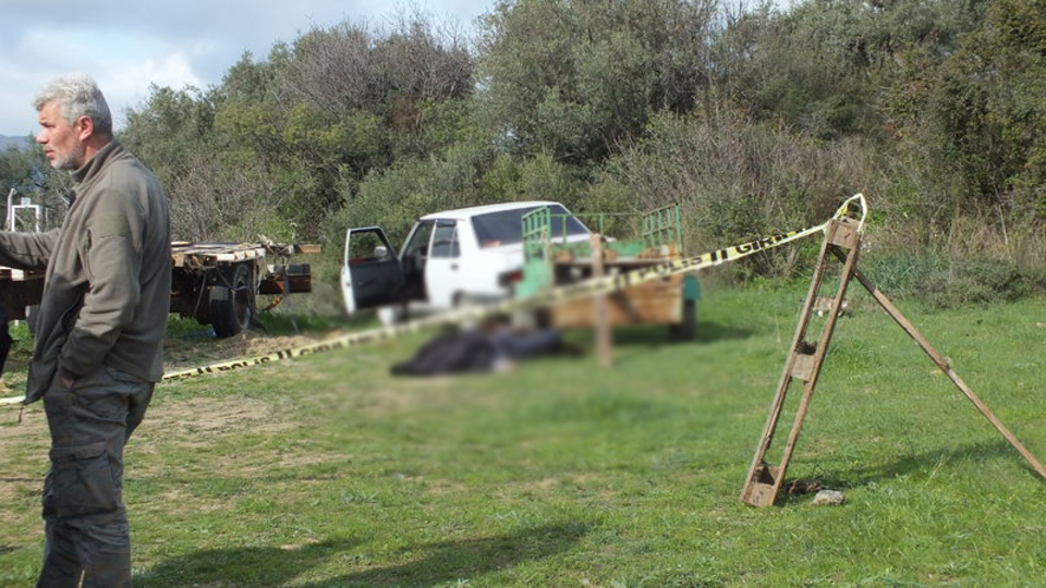 60 yaşındaki kişi zeytin bahçesinde ölü bulundu