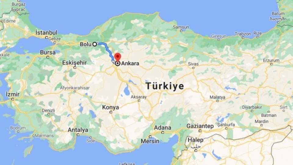 Ankara - Bolu arası kaç km?