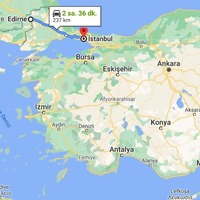 Edirne - İstanbul arası kaç km?