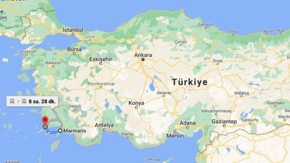 Bodrum - Marmaris arası kaç km?