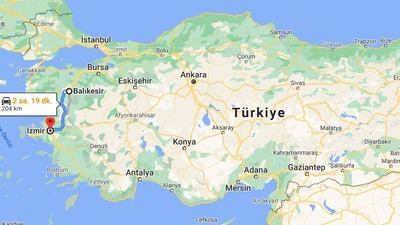 Balıkesir - İzmir arası kaç km?