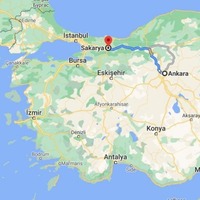 Ankara - Sakarya arası kaç km?