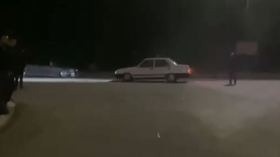 Drift yaparken polise yakalandı