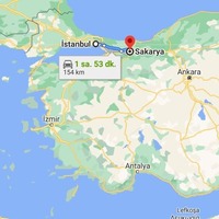 Sakarya İstanbul arası kaç km?