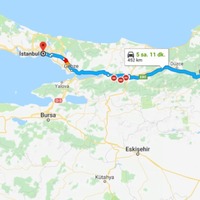 Ankara İstanbul arası kaç km?