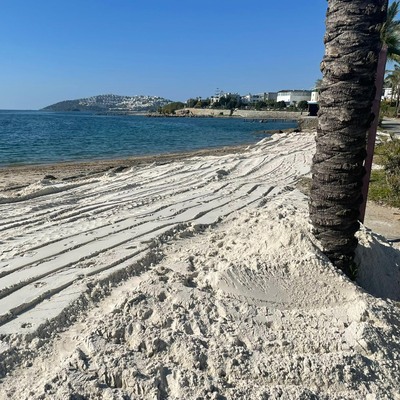 Beyaz kum faciası! Çalışması durduruldu