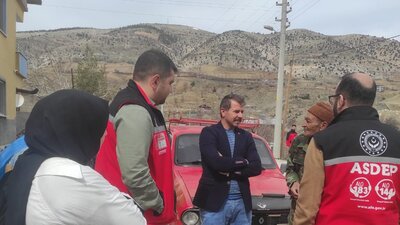 Depremzedeye psikososyal destek