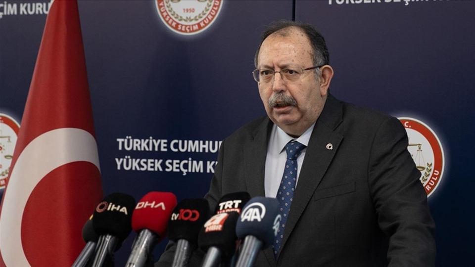 YSK Başkanı resmi Cumhurbaşkanı adaylarını açıkladı