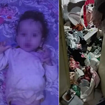 Çöp evden ağlama sesi duyuldu! Kız çocuğu bulundu!