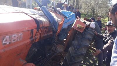 Balıkesir'de traktörün devrilmesi sonucu bir kişi öldü