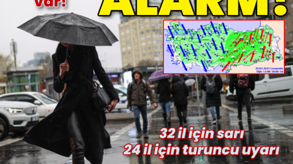 Meteoroloji açıkladı! Sağanak ve fırtına bekleniyor