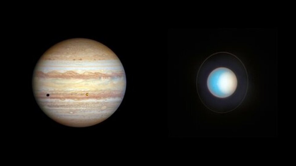 Hubble Jüpiter ve Uranüs'teki değişimi görüntüledi