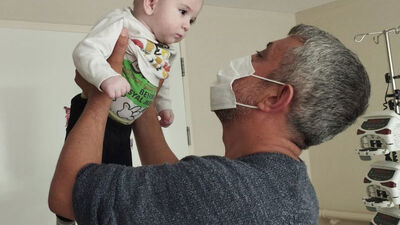 9 aylık bebek, ağabeyinden nakledilen ilikle sağlığına kavuştu