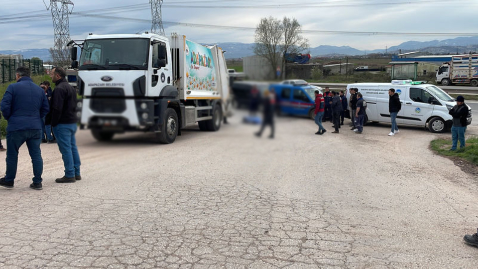 Sakarya'da çöp kamyonunun çarptığı kişi öldü