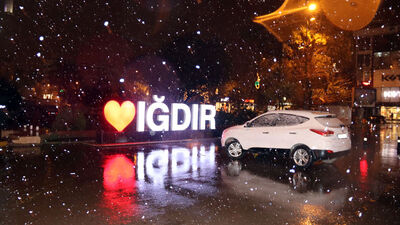 Iğdır'da yoğun kar yağışı