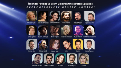 10 Nisan gecesi depremzedelere destek konseri