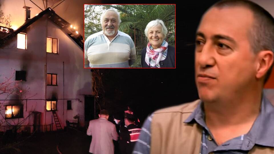 Babası ve üvey annesi yangında hayatını kaybetti