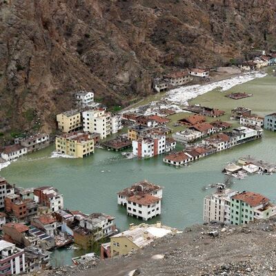 Suya gömülen ilçeye son bakış!