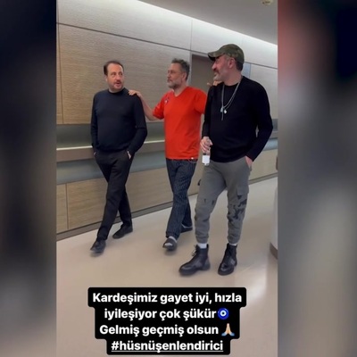 Ercan Saatçi hastaneden duyurdu: Hüsnü Şenlendirici iyileşiyor