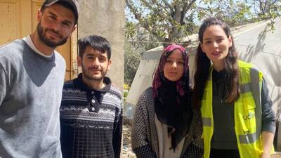 Depremzedeleri yeniden ziyaret etti