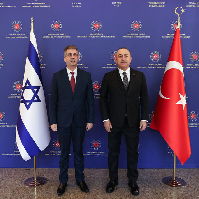Bakan Çavuşoğlu, İsrailli mevkidaşıyla görüştü
