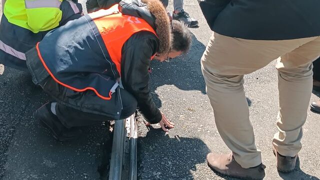 Güngören'de tramvay raydan çıktı