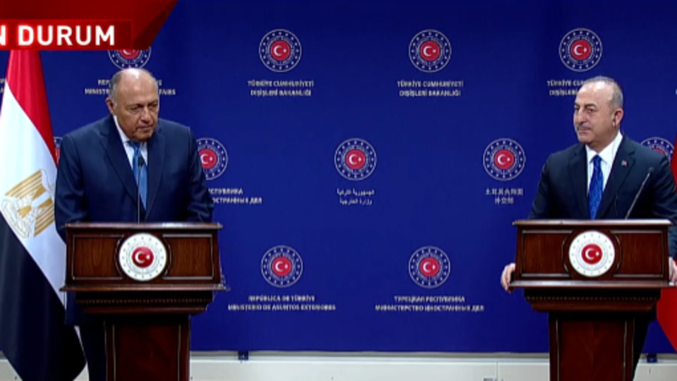 Mısırlı bakanla ortak açıklama