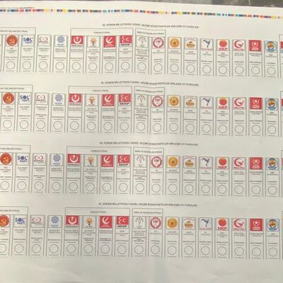 Yurtdışı ve gümrüklerde kullanılacak oy pusulası belli oldu