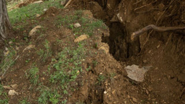 Deprem tarlaları parçalara böldü