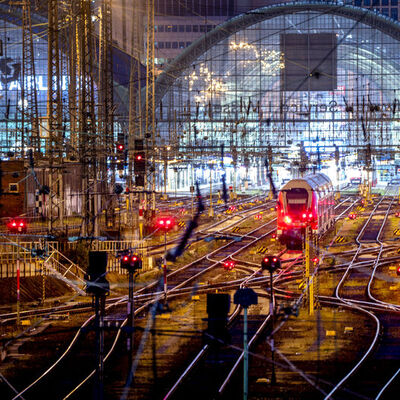 Almanya'da tren istasyonları boş kaldı