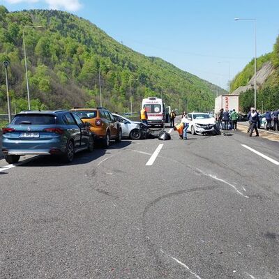Bolu Dağı Tüneli'nde zincirleme kaza!