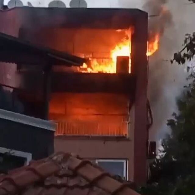 Üçüz kardeşlerden 2'si yangında can verdi