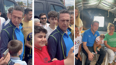 Ali Koç çadır kentteki çocukların bayramını kutladı