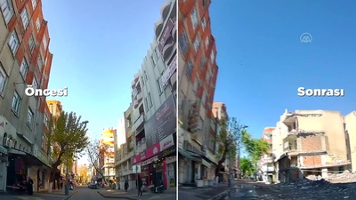Güzergah aynı, şehir apayrı! İşte yıkımın görüntüsü