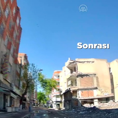 Güzergah aynı, şehir apayrı! İşte yıkımın görüntüsü