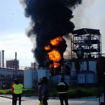 Kimya ve entegre atık tesisinde yangın!