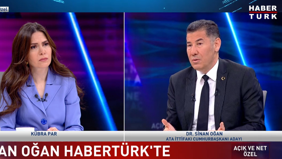 Cumhurbaşkanı adayı Oğan'dan Habertürk'te açıklamalar