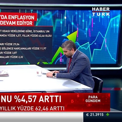 İstanbul enflasyonu %4,57 arttı